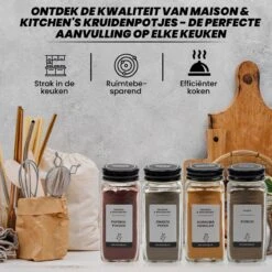 24 Glazen Kruidenpotjes Set Met 3 Soorten Strooideksels – Kruidenstrooier – Compleet Pakket Incl Kruidenpotjes Stickers, Krijtstift En Accessoires - Zwart 14 24 Glazen Kruidenpotjes Set Met 3 Soorten Strooideksels – Kruidenstrooier – Compleet Pakket Incl Kruidenpotjes Stickers, Krijtstift En Accessoires - Zwart -Thuis Opslag Winkel 1200x1200 754