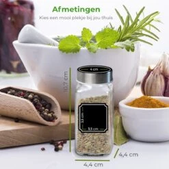 Soothe 24 Glazen Kruidenpotjes Set Met 2 Soorten Strooideksels – Kruidenstrooier – Compleet Pakket Incl Kruidenpotjes Stickers, Krijtstift En Accessoires 14 Soothe 24 Glazen Kruidenpotjes Set Met 2 Soorten Strooideksels – Kruidenstrooier – Compleet Pakket Incl Kruidenpotjes Stickers, Krijtstift En Accessoires -Thuis Opslag Winkel 1200x1200 781