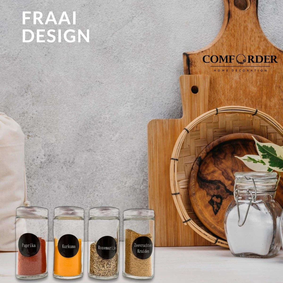 12 Glazen Kruidenpotjes Met Strooideksel - Ronde Kruidenstrooier - Complete Set Met Stickers, Trechter, Stift En Borstel 4 12 Glazen Kruidenpotjes Met Strooideksel - Ronde Kruidenstrooier - Complete Set Met Stickers, Trechter, Stift En Borstel - Afbeelding 4
