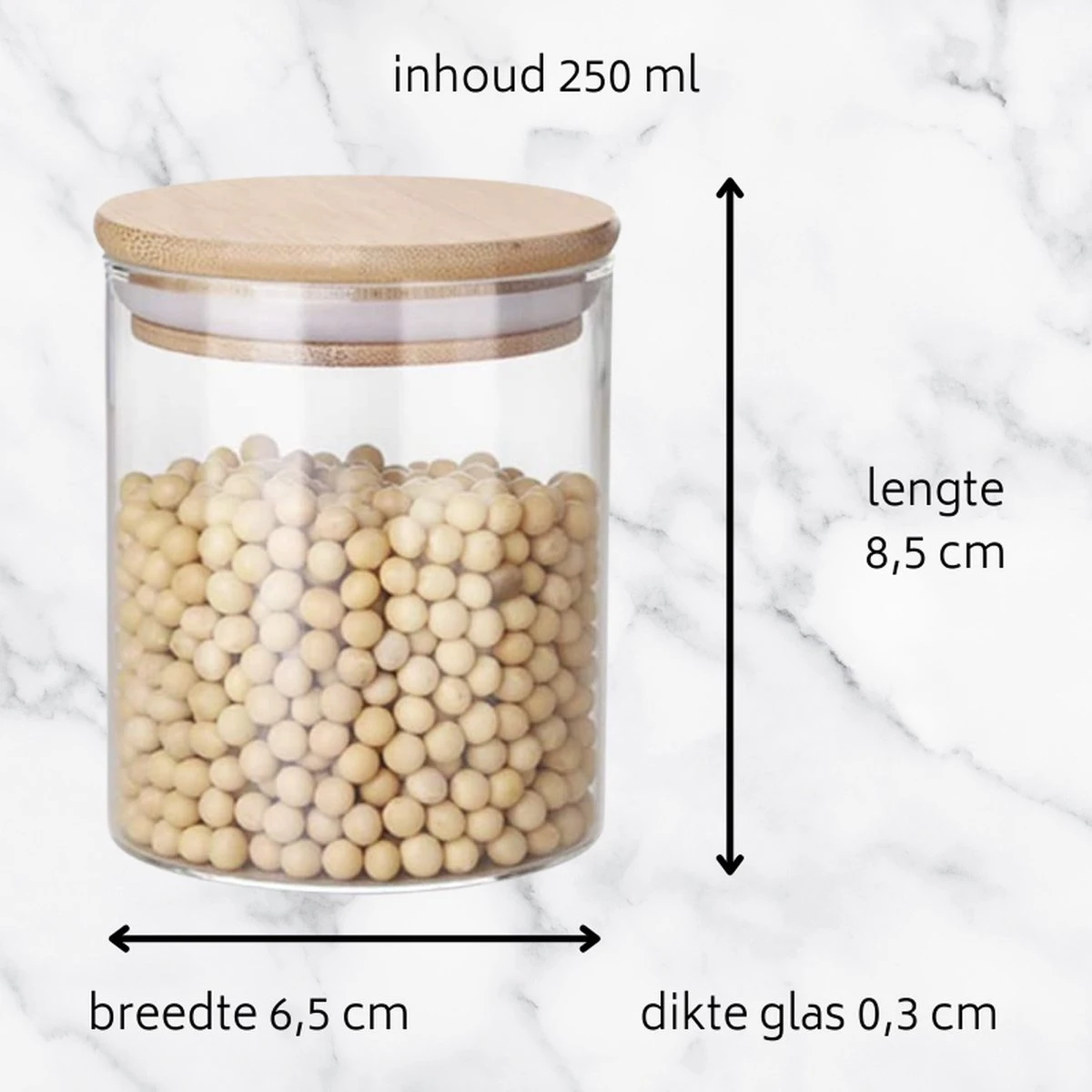We Love Bamboe - Set Van 12 X Kruidenpotjes Incl. 144 X Kruiden Stickers Voor Potjes - Glazen Potjes Met Bamboe Deksel - 250 Ml Voorraadpotten - 8,5 X Dia 6,5 Cm - Nederlandse Kruiden Etiketten - Kruiden Labels 5 X 5 Cm 6 We Love Bamboe - Set Van 12 X Kruidenpotjes Incl. 144 X Kruiden Stickers Voor Potjes - Glazen Potjes Met Bamboe Deksel - 250 Ml Voorraadpotten - 8,5 X Dia 6,5 Cm - Nederlandse Kruiden Etiketten - Kruiden Labels 5 X 5 Cm - Afbeelding 6