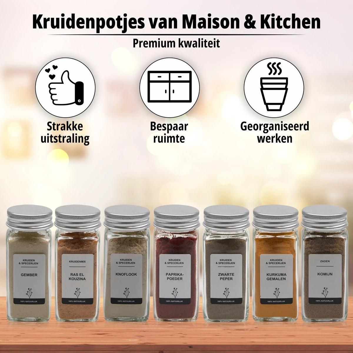 24 Glazen Kruidenpotjes Set Met 3 Soorten Strooideksels – Kruidenstrooier – Compleet Pakket Incl Kruidenpotjes Stickers, Krijtstift En Accessoires - Aluminium 12 24 Glazen Kruidenpotjes Set Met 3 Soorten Strooideksels – Kruidenstrooier – Compleet Pakket Incl Kruidenpotjes Stickers, Krijtstift En Accessoires - Aluminium - Afbeelding 12