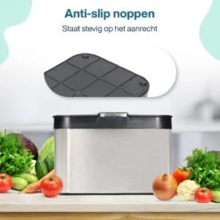 Hoogwaardig RVS Compostbak En Binnenemmer 4.3L - Groenafval - Compost - Afvalbakje Aanrecht - Compostemmer Keuken - Afvalemmer 12 Hoogwaardig RVS Compostbak En Binnenemmer 4.3L - Groenafval - Compost - Afvalbakje Aanrecht - Compostemmer Keuken - Afvalemmer -Thuis Opslag Winkel 1200x1200 847