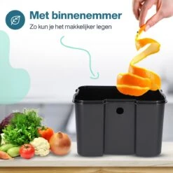 Hoogwaardig RVS Compostbak En Binnenemmer 4.3L - Groenafval - Compost - Afvalbakje Aanrecht - Compostemmer Keuken - Afvalemmer 13 Hoogwaardig RVS Compostbak En Binnenemmer 4.3L - Groenafval - Compost - Afvalbakje Aanrecht - Compostemmer Keuken - Afvalemmer -Thuis Opslag Winkel 1200x1200 848