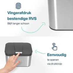 Hoogwaardig RVS Compostbak En Binnenemmer 4.3L - Groenafval - Compost - Afvalbakje Aanrecht - Compostemmer Keuken - Afvalemmer 16 Hoogwaardig RVS Compostbak En Binnenemmer 4.3L - Groenafval - Compost - Afvalbakje Aanrecht - Compostemmer Keuken - Afvalemmer -Thuis Opslag Winkel 1200x1200 851