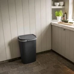 Curver Mistral Flat Prullenbak - 50L - Antraciet -Thuis Opslag Winkel 1200x1200 864