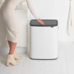 Brabantia Bo Touch Bin Prullenbak - 2 X 30 L - White -Thuis Opslag Winkel 1200x1200 895