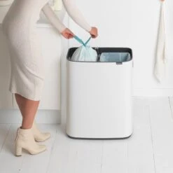 Brabantia Bo Touch Bin Prullenbak - 2 X 30 L - White -Thuis Opslag Winkel 1200x1200 897