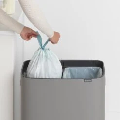 Brabantia Bo Touch Bin Prullenbak - 2 X 30 L - Mineral Concrete Grey -Thuis Opslag Winkel 1200x1200 916