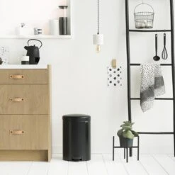 Brabantia NewIcon Prullenbak - 20 L - Matt Black -Thuis Opslag Winkel 1200x1200 966