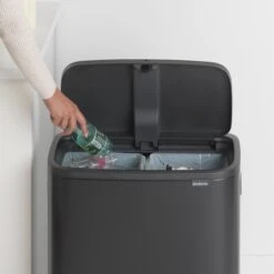 Brabantia Bo Touch Bin Prullenbak - 2 X 30 L - Matt Black -Thuis Opslag Winkel 1200x1200 973