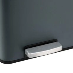 Segenn's Prullenbak - Keuken Afvalbak - 60 Liter - Met 2 Vakken - Afvalscheiding 2x30 L - Metalen Pedaalemmer - Kunststof Binnenbak - Met Klapdeksel En Handgrepen - Zacht Sluiten - Luchtdicht - Grijs -Thuis Opslag Winkel 1200x1200 995