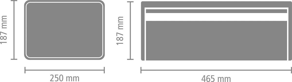 Brabantia Broodtrommel - Met Klepdeksel - Dreamy Blue 6 Brabantia Broodtrommel - Met Klepdeksel - Dreamy Blue - Afbeelding 6