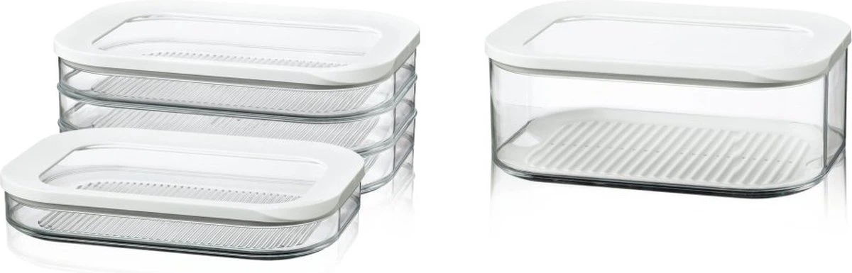 Mepal – Vleeswarendoos Modula 1-laags – Wit – Bewaardoos Met Deksel – Zicht Op Inhoud - Stapelbaar – Koelkastdoos 12 Mepal – Vleeswarendoos Modula 1-laags – Wit – Bewaardoos Met Deksel – Zicht Op Inhoud - Stapelbaar – Koelkastdoos - Afbeelding 12