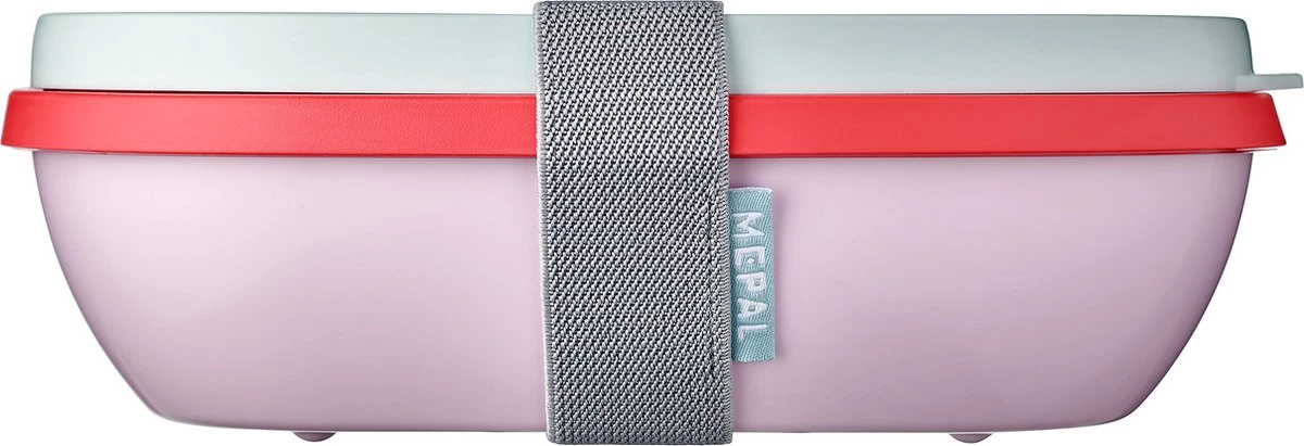 Mepal – Lunchbox Ellipse Duo – Lunchbox Voor Volwassenen En Saladebox To Go– Strawberry Vibe – Magnetronbestendig - Limited Edition 2 Mepal – Lunchbox Ellipse Duo – Lunchbox Voor Volwassenen En Saladebox To Go– Strawberry Vibe – Magnetronbestendig - Limited Edition - Afbeelding 2