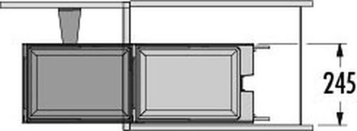 Hailo Solo Automatic Inbouw Prullenbak - Automatische Afvalemmer - 20 Liter | Donkergrijs 3 Hailo Solo Automatic Inbouw Prullenbak - Automatische Afvalemmer - 20 Liter | Donkergrijs - Afbeelding 3