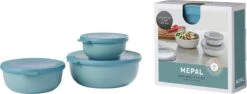 Mepal - Multikom Cirqula 3-delige Set (350 + 750 + 1250 Ml) - Mag In De Vriezer, Magnetron En Vaatwasser – Nordic Green – Meal Prep Bakjes - Bewaardozen Met Deksel -Thuis Opslag Winkel 1200x458 5