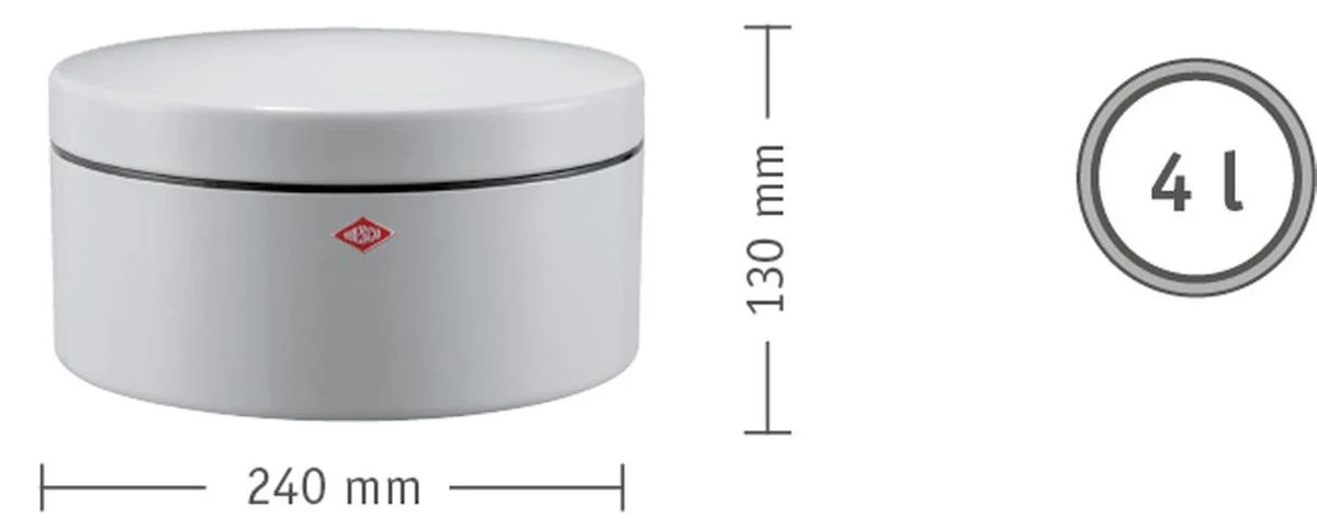 Wesco Koektrommel 4l Amandel 4 Wesco Koektrommel 4l Amandel - Afbeelding 4