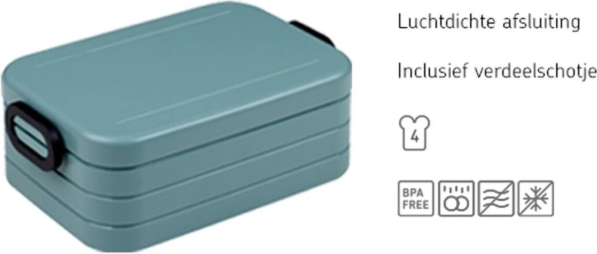 Mepal Lunchbox Take A Break Midi - 900 ML - Zilver 9 Mepal Lunchbox Take A Break Midi - 900 ML - Zilver - Afbeelding 9