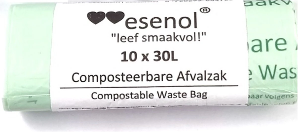 Esenol Composteerbare Afvalzakken 30 Liter 10 Stuks - Biozakken - Biologisch Afbreekbare Afvalzakken – 100% Composteerbare Vuilniszakken - Gft Afvalzakken - Kiemplant Logo 4 Esenol Composteerbare Afvalzakken 30 Liter 10 Stuks - Biozakken - Biologisch Afbreekbare Afvalzakken – 100% Composteerbare Vuilniszakken - Gft Afvalzakken - Kiemplant Logo - Afbeelding 4