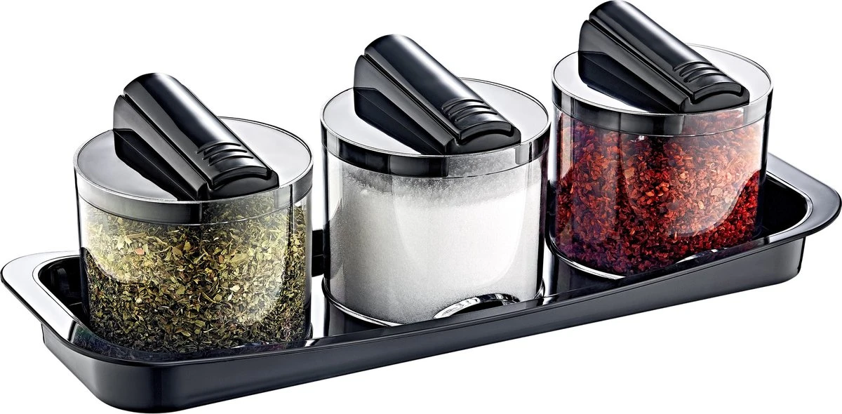 Box Up Kruidenpotjes Set - 4 Delig - 250 Ml - Met Strooideksels - BPA Vrij - Transparant 1 Box Up Kruidenpotjes Set - 4 Delig - 250 Ml - Met Strooideksels - BPA Vrij - Transparant