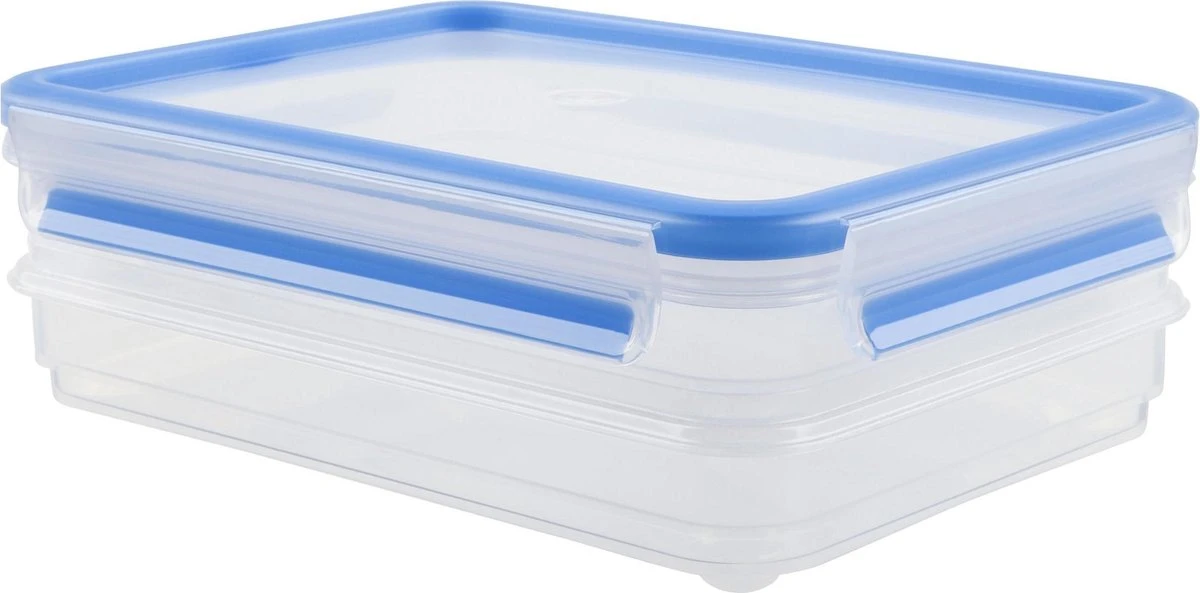 Tefal Masterseal Vleeswarenbakje - 100% Lekvrij - 2x0.6L - Rechthoekig 1 Tefal Masterseal Vleeswarenbakje - 100% Lekvrij - 2x0.6L - Rechthoekig