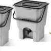 Bokashi Compost Container (Duo Set) - Keukencompostbak Aanrechtmodel | 2x 16 L | Starter Set Voor Keukenafval En Compostering