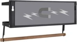 Merkloos Kruidenrek Zwart - Multifunctioneel Ophangbaar Keukenrek - Keukenrolhouder Zwart - Multifunctioneel Kruidenrek - Magnetisch Kruidenrek - Keuken Organizer - Koelkast Rek -Thuis Opslag Winkel 1200x662 1