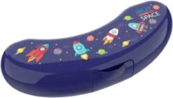 Lunch Buddies Fruitbox Banaan Space Junior 23 Cm Donkerblauw