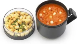 Brabantia Make & Take Soepbeker - 0,6 L - Kunststof - Dark Grey -Thuis Opslag Winkel 1200x687