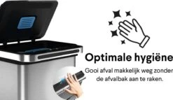 Homra DEXER Afvalscheiding Prullenbak - 4 Vakken - 60 Liter (2×18L + 2×12L) - Recycle Sensor Prullenbak - RVS Afvalemmer - Afvalscheidingsprullenbak - Design Keuken Afvalemmer - Automatische Lucht- En Bacterie Filter - Soft Close Deksel – Kleur RVS 34 Homra DEXER Afvalscheiding Prullenbak - 4 Vakken - 60 Liter (2×18L + 2×12L) - Recycle Sensor Prullenbak - RVS Afvalemmer - Afvalscheidingsprullenbak - Design Keuken Afvalemmer - Automatische Lucht- En Bacterie Filter - Soft Close Deksel – Kleur RVS -Thuis Opslag Winkel 1200x696