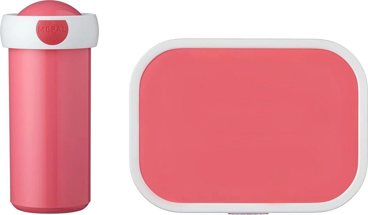 Mepal – Lunchset Campus (sb + Lb) – Schoolbeker En Broodtrommel Voor Kinderen – Roze – Bento Box - Lekvrij 1 Mepal – Lunchset Campus (sb + Lb) – Schoolbeker En Broodtrommel Voor Kinderen – Roze – Bento Box - Lekvrij