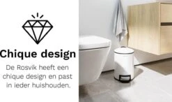 Pedaalemmer - 3 Liter - RVS - Wit - Afvalemmer StangVollby Rosvik - Toilet - Badkamer - Klein - Soft Close Deksel - Chique Design - Kleine Witte Pedaal Prullenbak - Afvalzak Inkeping - Vuilnisbak Badkamer 30 Pedaalemmer - 3 Liter - RVS - Wit - Afvalemmer StangVollby Rosvik - Toilet - Badkamer - Klein - Soft Close Deksel - Chique Design - Kleine Witte Pedaal Prullenbak - Afvalzak Inkeping - Vuilnisbak Badkamer -Thuis Opslag Winkel 1200x707 3
