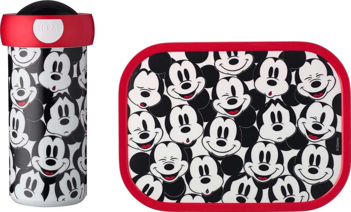 Mepal – Lunchset Campus (sb + Lb) – Schoolbeker En Broodtrommel Voor Kinderen – Mickey Mouse – Bento Box - Lekvrij 1 Mepal – Lunchset Campus (sb + Lb) – Schoolbeker En Broodtrommel Voor Kinderen – Mickey Mouse – Bento Box - Lekvrij