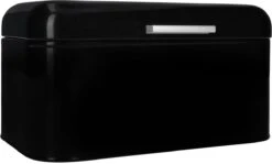 QUVIO Broodtrommel - Brooddoos - Brood Bewaren - Vershouddoos Voor Brood - Brooddoos - Klepdeksel - Scharnierdeksel - Zwart - Ijzer - 9,5 Liter Inhoud - 20 X 30 X 16 Cm -Thuis Opslag Winkel 1200x726 2