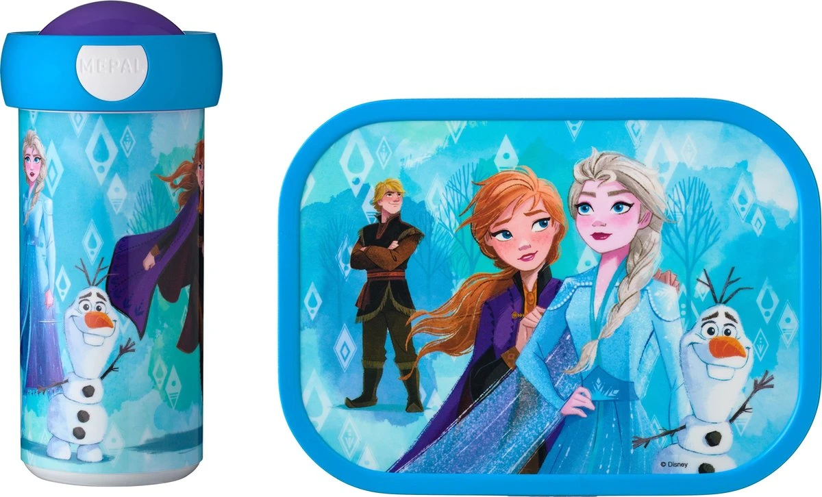Mepal – Lunchset Campus (sb + Lb) – Schoolbeker En Broodtrommel Voor Kinderen – Frozen II – Bento Box - Lekvrij 1 Mepal – Lunchset Campus (sb + Lb) – Schoolbeker En Broodtrommel Voor Kinderen – Frozen II – Bento Box - Lekvrij