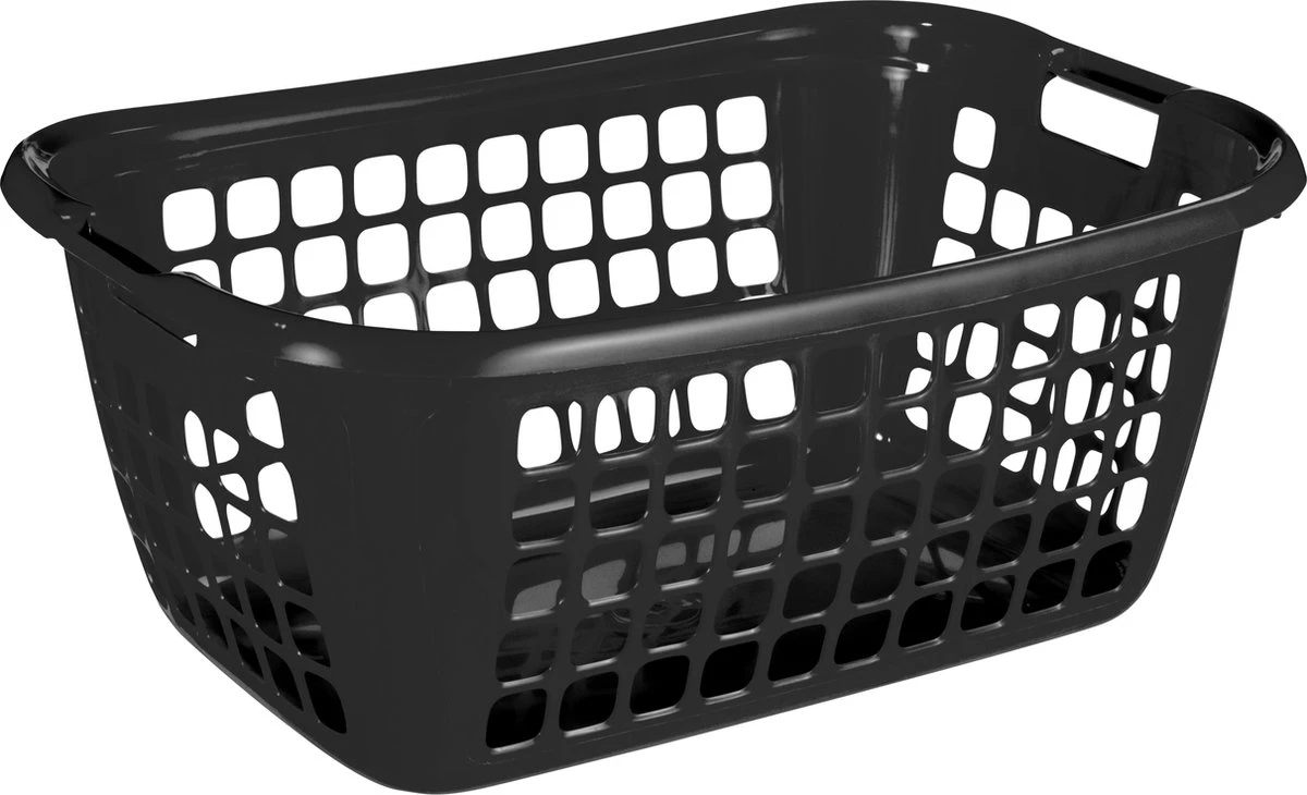 Sunware - Basic Wasmand 65cm Laag Zwart - 65 X 45 X 27 Cm 1 Sunware - Basic Wasmand 65cm Laag Zwart - 65 X 45 X 27 Cm