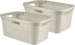 Curver Style Wasmand - 45L - 2 Stuks - Wit