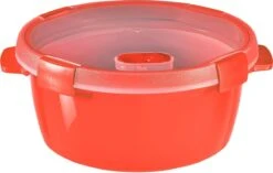 Curver Smart Microwave Eco Steamer Rond 1.6L + Stoomtray - Rood