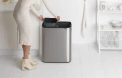 Brabantia Bo Touch Bin Prullenbak - 2 X 30 L - Matt Steel Fingerprint Proof -Thuis Opslag Winkel 1200x766 14