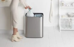 Brabantia Bo Touch Bin Prullenbak - 2 X 30 L - Matt Steel Fingerprint Proof -Thuis Opslag Winkel 1200x766 15