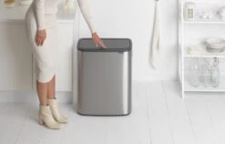 Brabantia Bo Touch Bin Prullenbak - 2 X 30 L - Matt Steel Fingerprint Proof -Thuis Opslag Winkel 1200x766 16