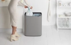 Brabantia Bo Touch Bin Prullenbak - 2 X 30 L - Mineral Concrete Grey -Thuis Opslag Winkel 1200x766 2