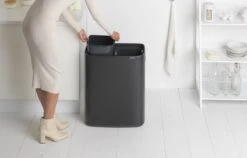 Brabantia Bo Touch Bin Prullenbak - 2 X 30 L - Matt Black -Thuis Opslag Winkel 1200x766 8