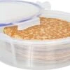 Lock&Lock Ronde Vershouddoos - Bewaardoos Met Deksel - Voor Pannenkoeken En Wraps - 100% Luchtdicht - 2,5 Liter