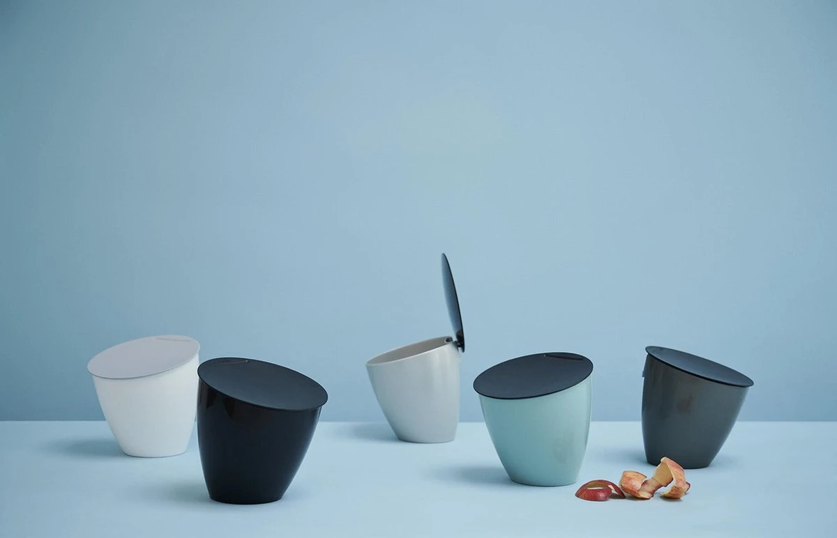 Mepal - Afvalbakje Calypso - Afvalbakje Voor Op Het Aanrecht - 2.2 Liter - Wit - Grote Vulopening - Gemakkelijk Te Reinigeren 5 Mepal - Afvalbakje Calypso - Afvalbakje Voor Op Het Aanrecht - 2.2 Liter - Wit - Grote Vulopening - Gemakkelijk Te Reinigeren - Afbeelding 5