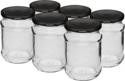 Puurmaken Glazen Potjes 250ml 6 Stuks Met Twist-off Deksel