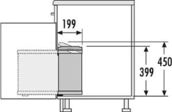 Hailo Inbouw Prullenbak - 2x8 L - RVS - Zwart -Thuis Opslag Winkel 1200x784 1