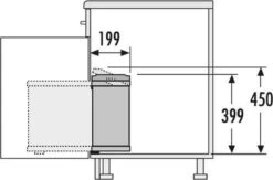 Hailo Inbouw Prullenbak - 2x8 L - RVS - Zwart -Thuis Opslag Winkel 1200x791 2