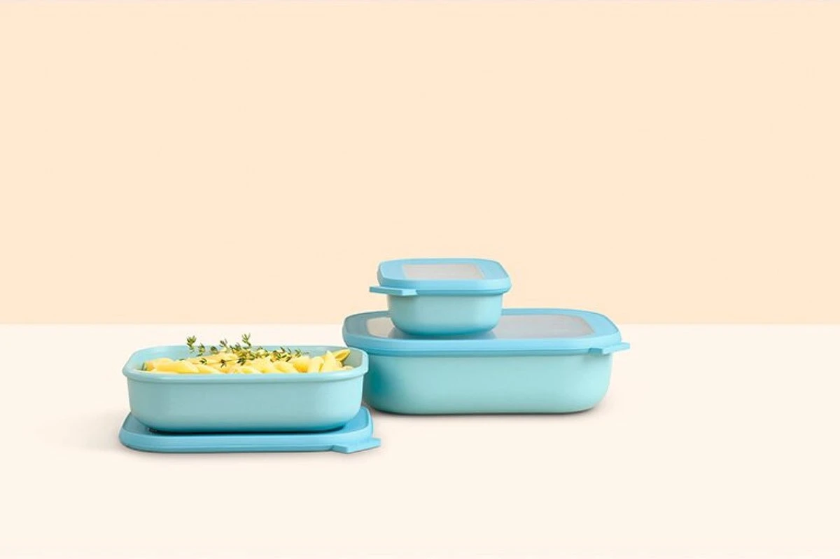 Mepal - Multikom Cirqula Rechthoekig 3-delige Set (500+1000+2000) - Mag In De Vriezer, Magnetron En Vaatwasser – Nordic White – Meal Prep Bakjes - Bewaardozen Met Deksel 6 Mepal - Multikom Cirqula Rechthoekig 3-delige Set (500+1000+2000) - Mag In De Vriezer, Magnetron En Vaatwasser – Nordic White – Meal Prep Bakjes - Bewaardozen Met Deksel - Afbeelding 6