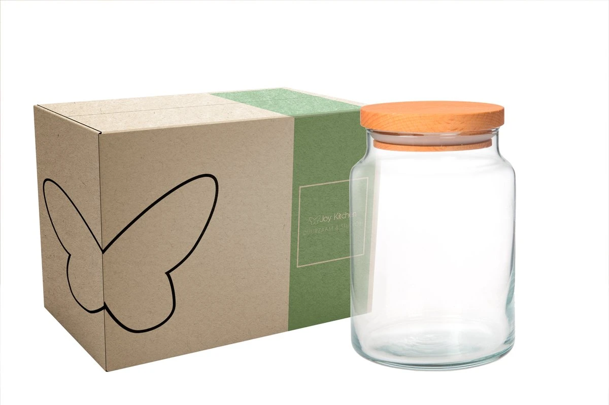 Joy Kitchen Glazen Voorraadpot Met Houten Deksel 890 Cc | ø 9,6 X 15 Cm | Voorraadpotten Glas Met Deksel | Snoeppot | Houten Deksel | Voorraadpotten Glas | Voorraadpot Koffie | Snoeppot Glas Met Deksel | Kruidenrek | Kruidenrek Potjes 4 Joy Kitchen Glazen Voorraadpot Met Houten Deksel 890 Cc | ø 9,6 X 15 Cm | Voorraadpotten Glas Met Deksel | Snoeppot | Houten Deksel | Voorraadpotten Glas | Voorraadpot Koffie | Snoeppot Glas Met Deksel | Kruidenrek | Kruidenrek Potjes - Afbeelding 4
